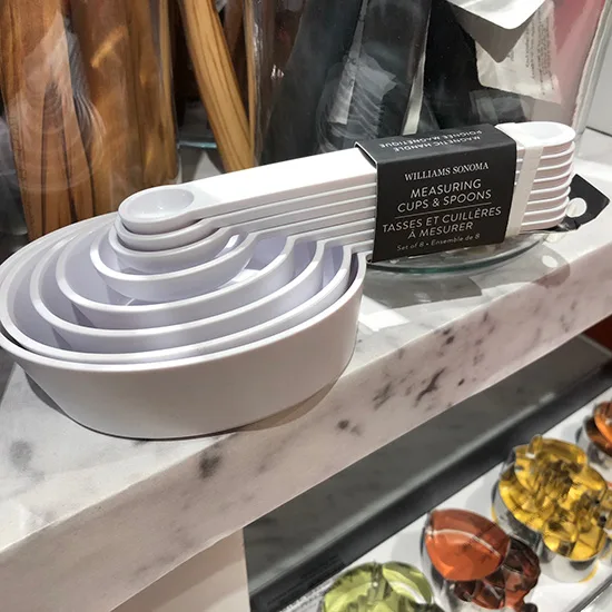 Printed faux marble counter for Williams Sonoma